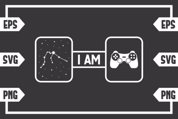 Aquarius Star Sign and Gaming Controller Design Assets