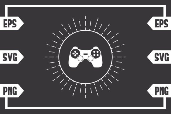 Circle Sunburst Gaming Controller Digital Art File