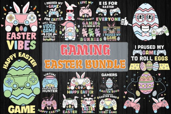 Gaming Easter Bundle SVG 20 Designs: Merging Digital Culture with Seasonal Creativity