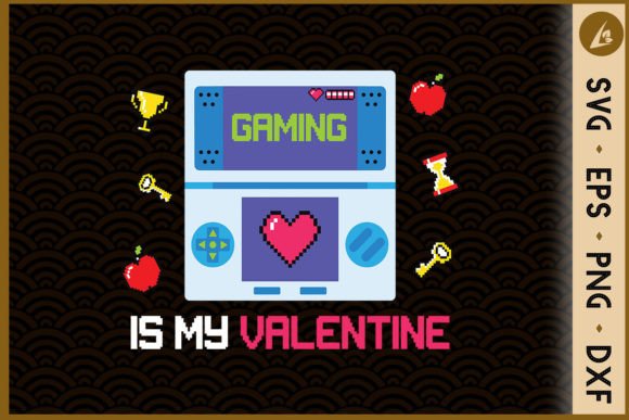 Gaming is My Valentine Pixel Gamer: A Digital Design Asset