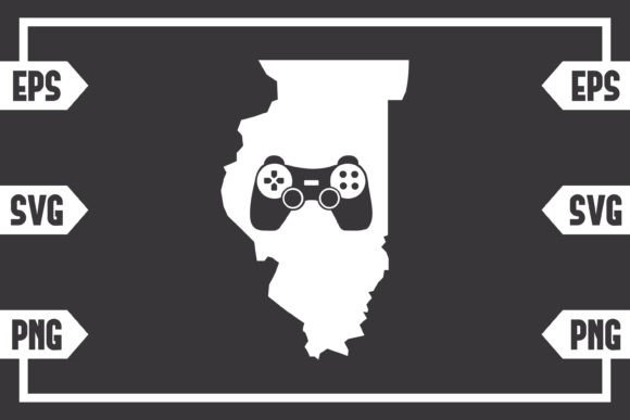 Illinois Gaming Controller Digital Design Bundle: File Formats and Creative Applications