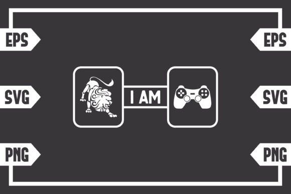Leo Symbol and Gaming Controller Digital Art Files