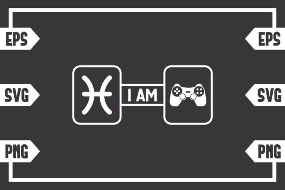 Pisces Sign and Gaming Controller: A Digital Design Resource
