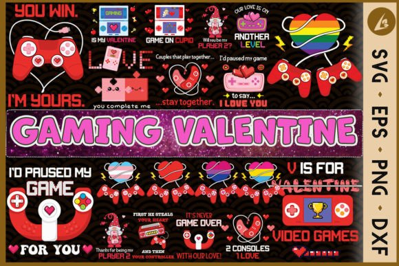 The Gaming Valentine Bundle Retro SVG: A Pixel-Perfect Digital Romance